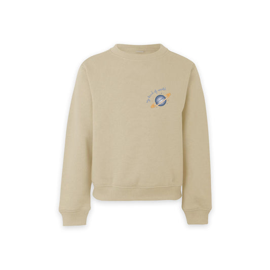 My kind of world - boys crew neck sweatshirt