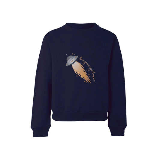 Bonjour galaxie - boys crew neck sweatshirt