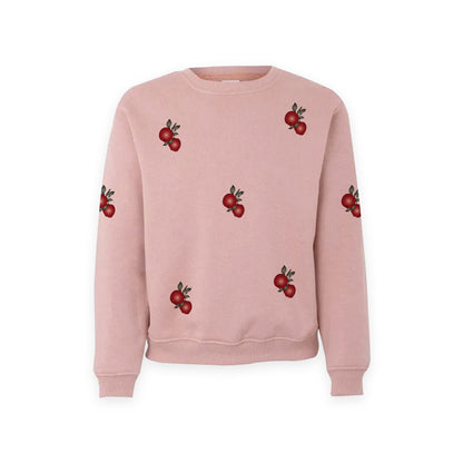 Red apples - Girls crew neck sweatshirt