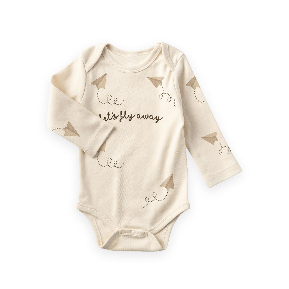 Let´s fly away - Boys long sleeve bodysuit